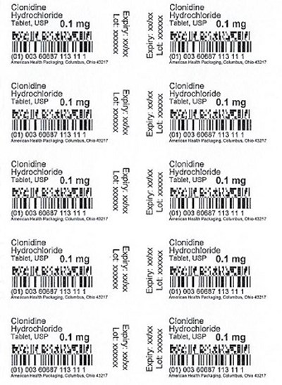 0.1 mg Clonidine HCl Tablet Blister (0.1 mg Blister)